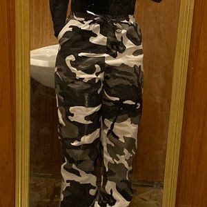 Camo cargo pants